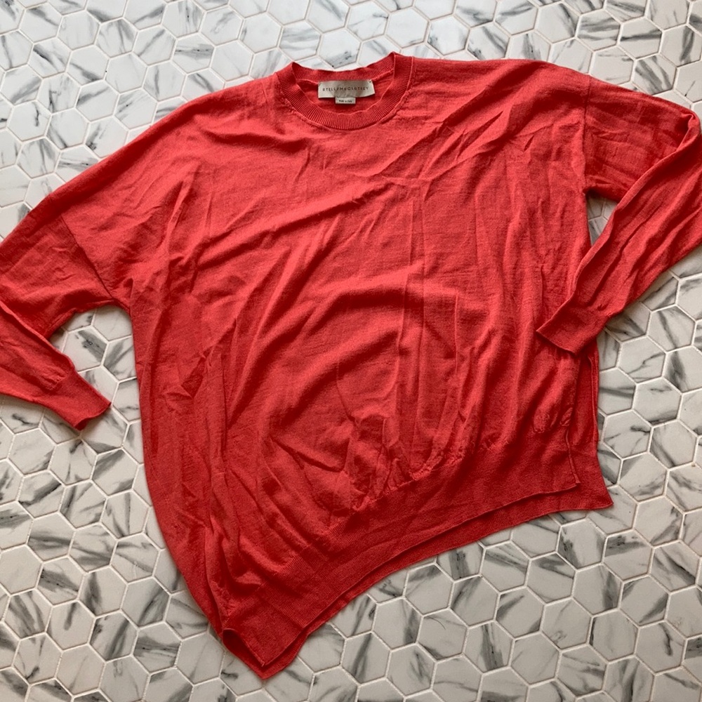 Stella McCartney silk blend asymmetrical sweater